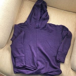Long sleeve top with hood